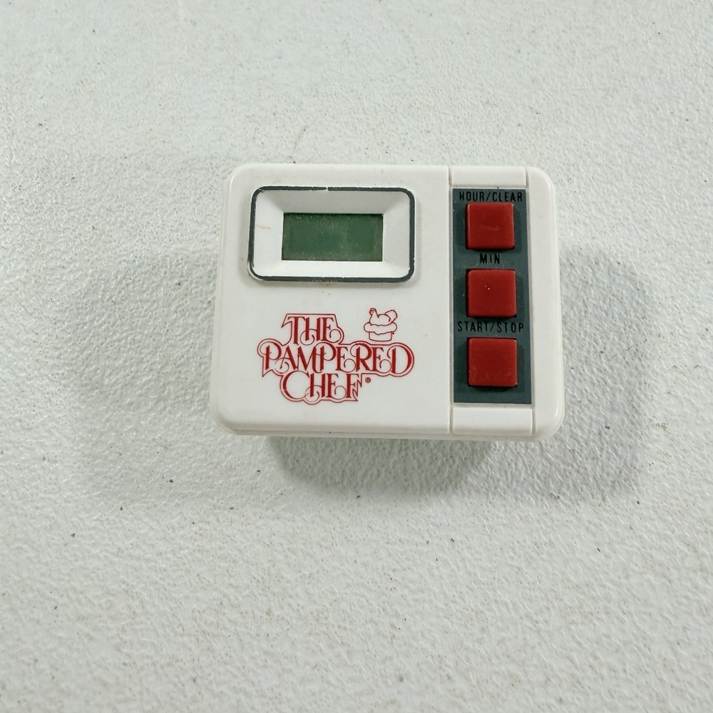 Vintage Pampered Chef Digital‎ Timer With Magnetic Clip / Stand